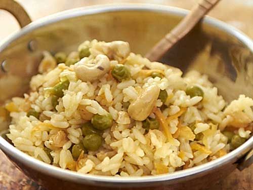 Кашмирский рис с индийскими орехами