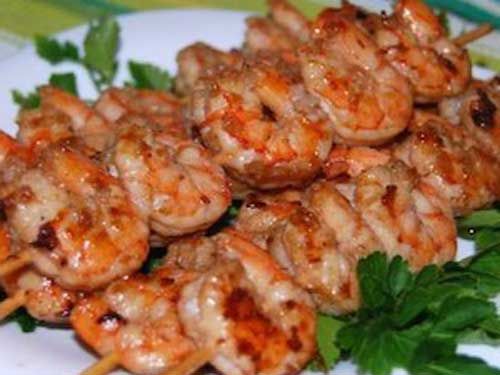 Креветки маринованные в сладко-остром соусе