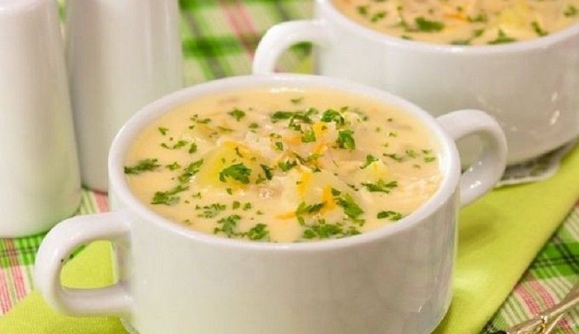 Суп с картошкой и молоком