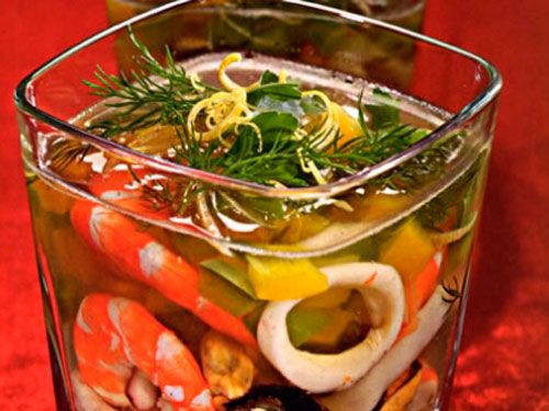 Заливное из морепродуктов